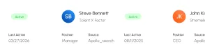 CRM profile cards